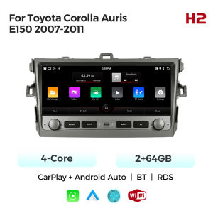 8 Core 4+64GB Car Radio For Toyota Auris Corolla 2006-2012 Android OS Multimedia Player BT 4G WIFI DSP RDS Carplay Android Auto