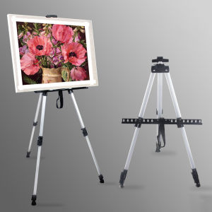 แบบพกพาปรับโลหะ Sketch ขาตั้ง Sketch Drawing สําหรับอุปกรณ์ศิลปะศิลปินขาตั้งพับได้ Travel ขาตั้งชั้นวางกระเป๋ากลางแจ้ง