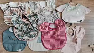 <105> Trẻ Em pu Quần Áo Ăn Cơm Cho Bé Yếm