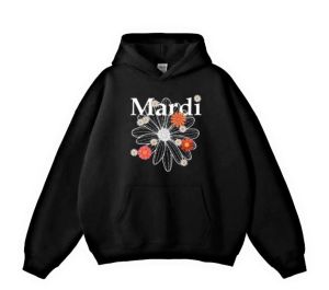 SWEATER HOODIE JUMPER LOGO MARDI BUNGA WANITA OVERSIZE COD BAYAR DITEMPAT