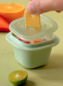 Acuan Aiskrim Beku 4 in 1 Ice Cream Mold Popsicle Model Ice Cube Maker Baby Silicone Food Puree Storage Bekas Pembuat Ais Krim 雪糕摸具宝宝辅食盒