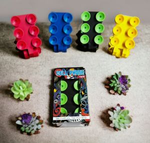 STAND HOLDER HANDPHONE CUMI WARNA WARNI DUDUKAN HAPE MEJA DINDING KERAMIK KACA