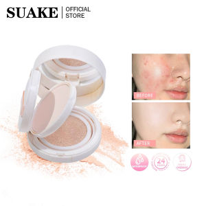 SUAKE Full Coverage Air Cushion BB Cream Foundation+Oil-control Compact Powder Dual-use Long Lasting Waterproof BB Cream Face Makeup Beauty Cosmetic