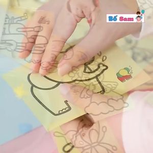 Set 10 Tranh cát nên vàng cho trẻ mầm non (9x11.5cm) thỏa sức sáng tạo Shop Bố Sam