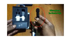 FAST SHIPPING Microphone Wireless Suara Jernih Jarak Jauh Clip On untuk Youtuber Vlogger 3.5mm