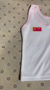 [แพ็ค 3] เสื้อกล้ามเด็กหญิงทรงเต็มตัว ผ้านิ่ม ใส่สบาย ตรา Golden Bee(KD03)