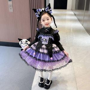 ชุดเดรสเจ้าหญิงสไตล์เกาหลีสำหรับเด็กผู้หญิง ชุดเดรสฤดูร้อน ชุดเดรสกระโปรงทรงเอ ชุดเดรสเด็กผู้หญิง ชุดเดรสแฟชั่น