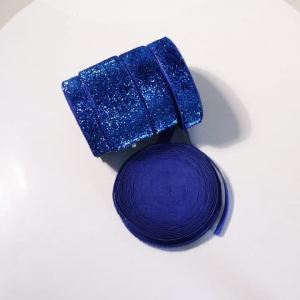 5-10yards 7/10/15/20/25/38mm Deep Blue Glitter Velvet Ribbon Single Face Ribbons For DIY Home Wedding Christmas Party Gift Decor