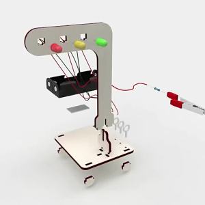 DIY Wooden Traffic Lights Model Traffic Lights Fun Invention Educational Science Physics Toy Learning STEM Puzzle Education Toy