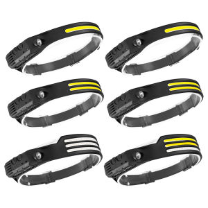 Vktech Waterproof Camping Headlamp with Type C Charging Rechargeable Torch for Hiking and Fishing Outdoor Equipment