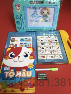 Combo Sách điện tử song ngữ Anh - Việt *  Tặng Kèm bảng tự xoá + Tập tô + 3pin + bút