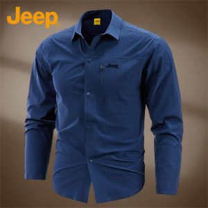 Jeep | Áo Sơ Mi Công Sở Màu Xanh Quân Đội
