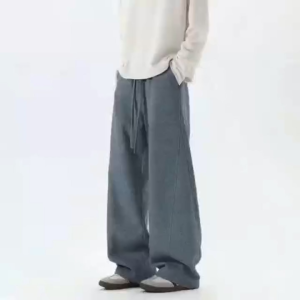 High street straight-leg pants wide-leg sports sweatpants loose straight-leg casual pants