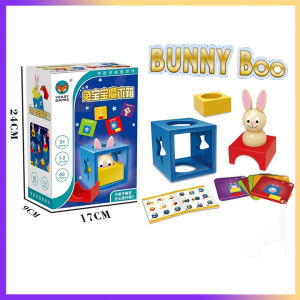 Bunny Peek A Boo | 60 Challenges - Fun Puzzle Travel Game for Kids | STEM Brain Teaser Toy for Ages 2+ Years Old | Children Birthday Gift for Boys and Girls | Smart IQ Training