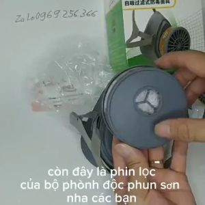 Cục phin lọc than hoat tính phòng đoc chống hóa chất bụi mịn dùng cho bộ 3700(Powcom)