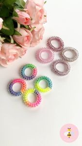 Pinky Bee Ikat Rambut Spiral 3.5cm (4pcs)