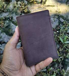 Dompet Pria Lipat 3/4 Yomi Kulit Sapi Crazy horse