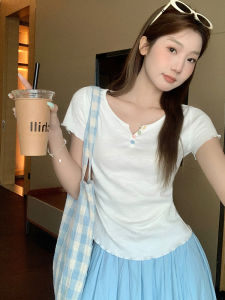 Áo Thun Tay Ngắn V-Neck Phong Cách Ôm Sát