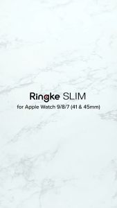 RINGKE® SLIM (2-Pack) Watch Series 9/8/7 Anti-Yellowing Material Lightweight Minimalist Sturdy Solid Thin Scratche
