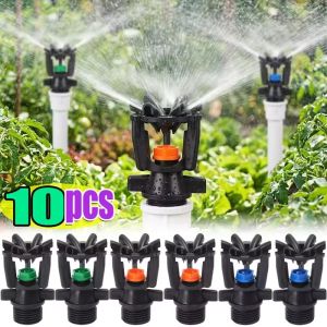 10Pcs 1/2" Male 360 Degree Rotating Thread Small Oscillating Agricultural Sprinkler Farm Field Irrigation Orchard Watering Vegetable Sprinkler