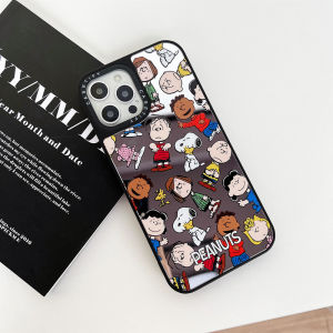 CASE.TIFY Snoopy Phone Case for iphone 15 15pro 15promax 15plus 14 14Plus 14Pro 14ProMax 13 13pro 13promax 12 12pro 12promax cute for iphone 11 11promax x xr xsmax mirror phone case cute INS style anti-skid girl phone case man high-quality