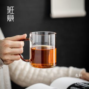 แก้วน้ำแก้วนิ่มสำหรับใช้ในบ้าน แก้วชาใส ดีไซน์เรียบง่าย สำหรับผู้ชายและผู้หญิง แก้วน้ำส้มสายชู แก้วน้ำแข็ง