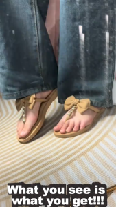 Sweet Cute Bow Flip Flops For Women Casual Elegant Flat Sandals Breathable Slip-On Home And Beach Footwear 070523