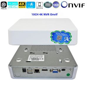 Đầu Ghi Hình Mạng NVR 10 Kênh 4K Với Hỗ Trợ Onvif P2P Chức Năng Chụp Ảnh Khuôn Mặt Dành Cho Camera IP CCTV Độ Phân Giải Cao 8MP 5MP 1080P 720P