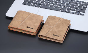 Ready Stock Malaysia Men Short Wallet PU Leather Material Flip Wallet Beg Duit Lelaki Dompet Lelaki (W-036)