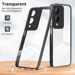 3 in 1 Full Body Protection Transparent Phone Case for VIVO V29 V27 V25E V25 Y75 Y55 Y36 Y33S Y30 Y22 Y21 Y17S Y16 Y02 T1X 5G 4G