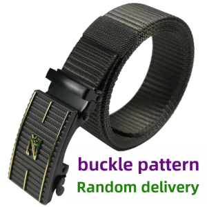 Long Youth Toothless Automatic Buckle Belt Nylon Canvas Belt Outdoor Casual Color Suit Pants Jeans Strap