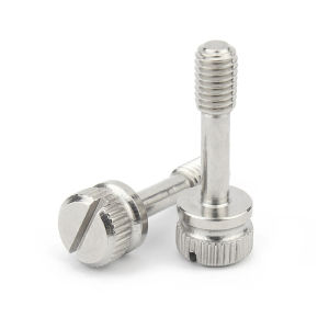 M6 M8 GB839 304 Stainless Steel Short Head Slotted Captive Hand Screw Knurled Thumb Anti-loosening Screws Bolts