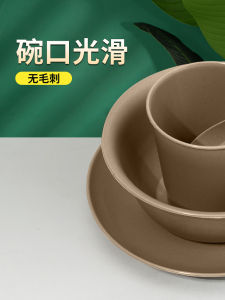 Disposable Dining Utensils Four-Piece Set Thickened Three-Piece Set Outdoor Hotel High-End Bowl Plate Dishwasher Safe Degradable