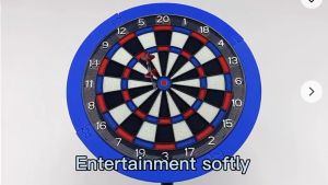 FIRMCROSS Soft Tip Dart Board - ULTRA SCORE SOFT DARTBOARD With SURROUND RED (PAPAN DART)