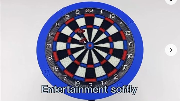 FIRMCROSS Soft Tip Dart Board - ULTRA SCORE SOFT DARTBOARD With SURROUND RED (PAPAN DART)
