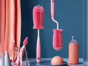 SweetBaby Essentials แปรงล้างขวดนม ชุดแปรงซิลิโคนล้างขวดนม แปรงซิลิโคนทำความสะอาดขวดนมและจุกนม 3in1