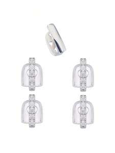 Trang Sức Răng Zircon Dọc Dành Cho Nữ Răng Giả Kim Loại Thời Trang Để Che Kẽ Răng Có Thể Tùy Chỉnh Theo Phong Cách Hiphop/Rock