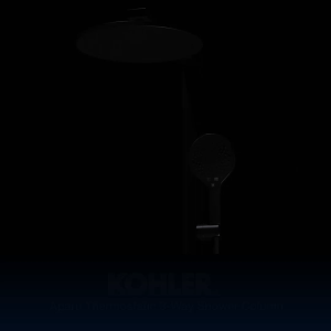 KOHLER Aparu 3 way thermostatic shower column ก๊อกผสมยืนอาบ พร้อมชุดฝักบัว สีเทาเข้ม K-37963T-9-CG2