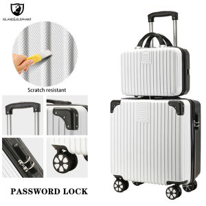 ISLAND ELEPHANT Suitcase 18 Inch Boarding Case Hand Carry Travel Luggage Combination Lock Password Trolley Box