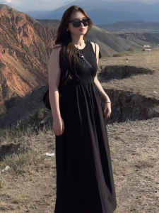 plus Size Sleeveless Vest Dress Design Sensation Slimming Loose Base Layer Dress for Plump Women Spring Summer New Arrival