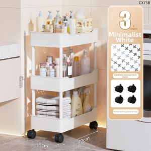 JIAJIESHI | Multifunctional Floor-Standing Storage Rack for Bathroom Use