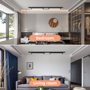 CHENBEN LED Linear Track Light Aluminum Tricolor Spotlight 10/20/40W Long Track Lamp Bar Rails Ceiling Lights for Clothing Store Shop Exhibition Hall Home Flood Light