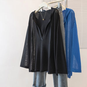 AIYITI | Relaxed Fit Plus Size Sun Protection T-Shirt with Hood