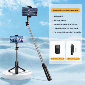 HOOYS | Gậy Selfie Mini Di Động Bluetooth Chân Máy Ba Chân Bằng Nhôm Nhẹ Giá Đỡ Điện Thoại Cho Buổi Hòa Nhạc Du Lịch Chụp Ảnh