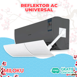 Miloku Reflektor Udara AC Lipat Universal Reflector Acrylic Akrilik Talang Penahan Hembusan Angin Air Conditioner Windshield Screen Cover Protection Murah Bagus