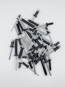 120 pcs Paku Keling Aluminium Hitam Paku Keling PelapisPaku Tarik Aluminium M2.4 M3.2 M4 Kotak