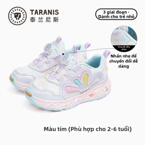 TARANIS | Giày Đèn Nhấp Nháy Chống Sốc Dành Cho Bé Gái Đế Mềm Chống Trượt