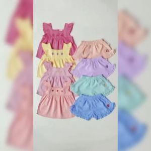 BOHOPANNA - RUFFLE SET BOHOPANNA - SETELAN BAJU ANAK PEREMPUAN - SET ANAK PEREMPUAN