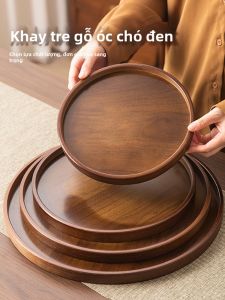 XIANGYOUYOU | Khay Đựng Bộ Trà Gỗ Tròn