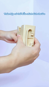 Hộp đựng sữa hộp cho bé có quai cầm thân hộp điều chỉnh linh hoạt giúp bé tự uống dễ dàng